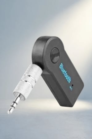 Kablosuz Bluetooth Aux Araç Kiti 3.5Mm Uyumlu Siyah