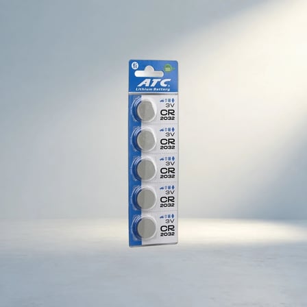 3V Lithium Cr-2032 Pil Kartı 5'Li Set İle Uzun Süreli Enerji