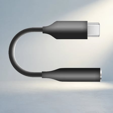 Kompakt Karbon Fiber Type-C Kulaklık Çevirici