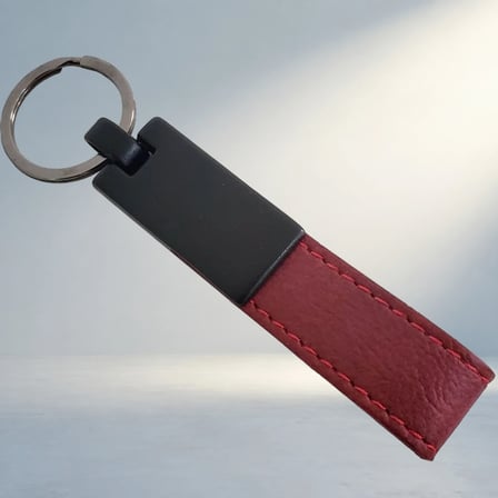 Şık Bordo Deri Anahtarlık Kişisel Kullanım Için