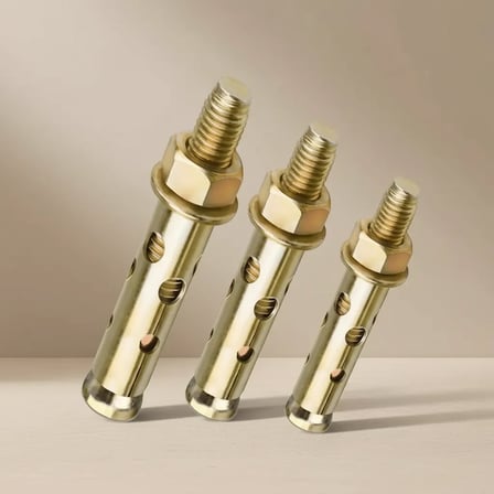 6X65 Mm Ölçülü Gömlekli Çelik Dübel 10'Lu Sabitleme Paketi