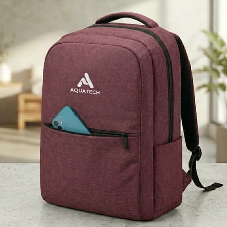 Bordo Laptop Ve Tablet Taşıma Sırt Çantası Dolgulu Bölmeli Organizer Cepli