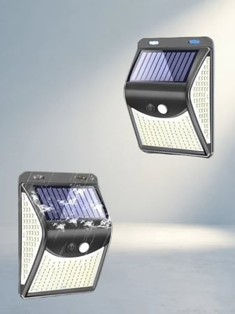 Güneş Enerjili 20 Led Duvar Lambası Su Geçirmez Bahçe