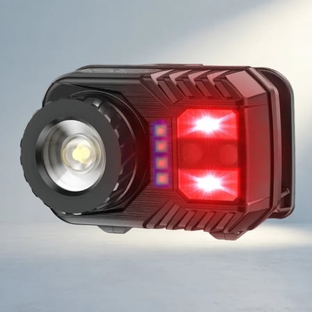 Zoomlu Kafa Lambası Usb Şarjlı Lityum Pilli Led Işık