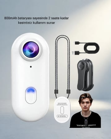 Suya Dayanıklı 4K Aksiyon Kamerası 120° Geniş Açı Wifi Destekli