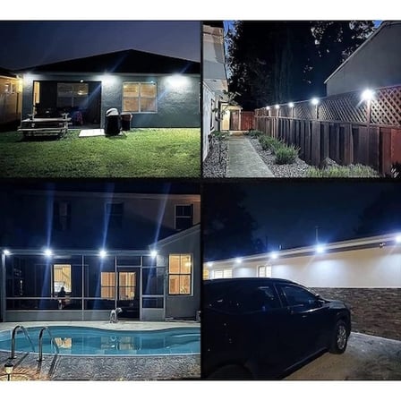 Güçlü 100 Led Dış Mekan Solar Lamba 270°
