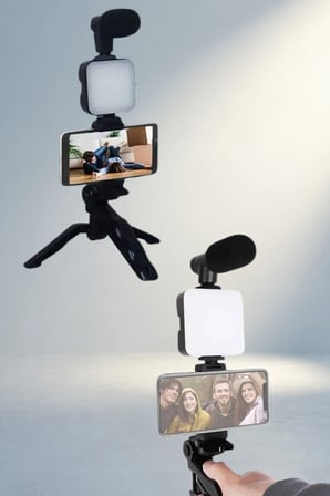 Kompakt Video Yapım Kiti Mini Tripod Ve Led Işık