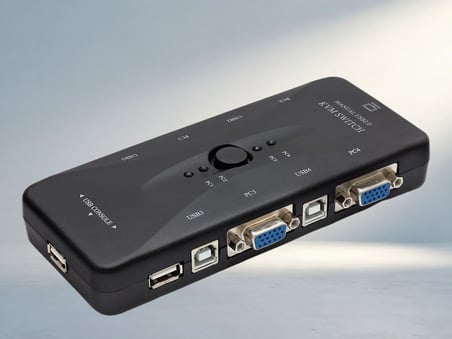 Kompakt Kvm Switch Ile Çoklu Bilgisayar Yönetimi