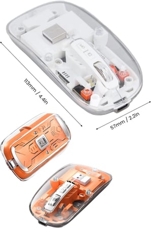 Ergonomik Bluetooth Kablosuz Mouse 2.4Ghz Alıcı Ile
