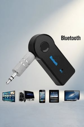 Kablosuz Bluetooth Araç Kiti Siyah Tv Tablet Telefon Uyumlu