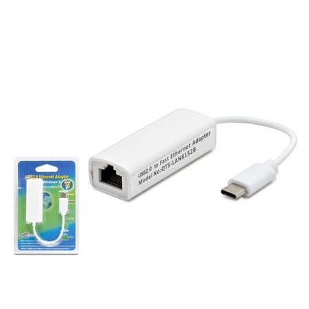 Kablolu Ağ Erişimi Sağlayan Type C Usb Adaptör 10 100 Mbps