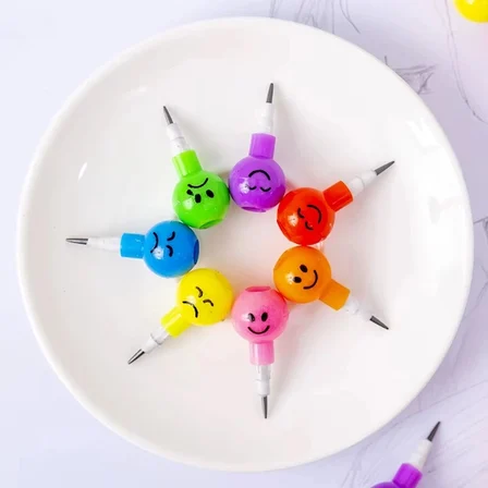 Plastik Kalem Seti Emojili Yumurtlayan 4'Lü
