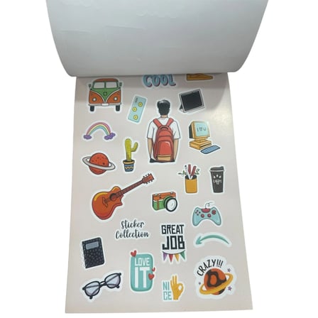 14 Cm Defter Sticker