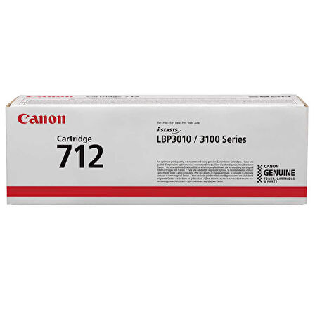 Canon CRG-712 Kutusu Hasarlı Siyah Orjinal Toner