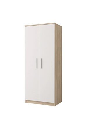 Açelya Giyinme Dolabı - Çok Amaçlı Dolap - Gardırop 80 Cm-2 Kapaklı