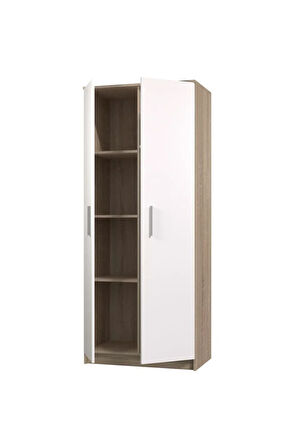 Açelya Giyinme Dolabı - Çok Amaçlı Dolap - Gardırop 80 Cm-2 Kapaklı