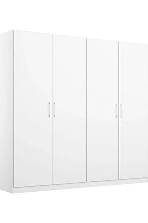 Almina Giyinme Dolabı - Çok Amaçlı Dolap - Gardırop 180 Cm-4 Kapaklı