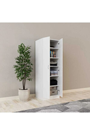 Altın Giyinme Dolabı - Çok Amaçlı Dolap - Gardırop 60 Cm-2 Kapaklı