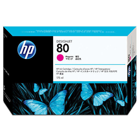 Hp C4874A (80) Orjinal 175 ml Kırmızı Kartuş