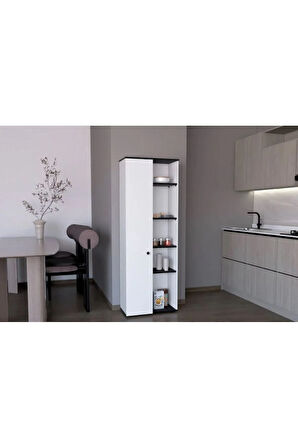 Portre Çok Amaçlı Dolap,10 Raflı, 1 Kapaklı Mutfak Dolabı Kiler Dolabı Banyo Dolabı