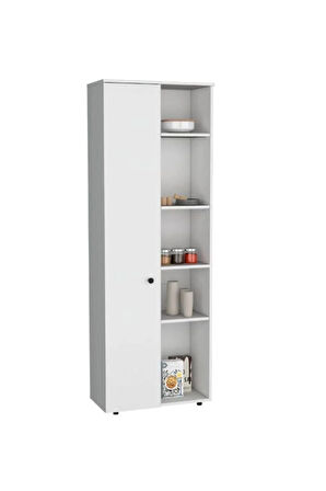 Portre Çok Amaçlı Dolap,10 Raflı, 1 Kapaklı Mutfak Dolabı Kiler Dolabı Banyo Dolabı