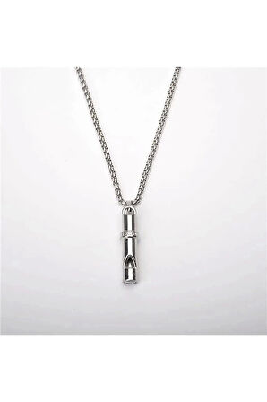 Deprem Düdüğü Çelik Kolye