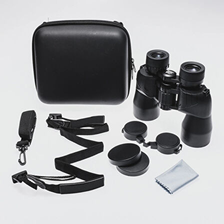 10x42 Profesyonel El Dürbünü - Büyük Mercek - Süper Netlik - 1000m/97m - Siyah