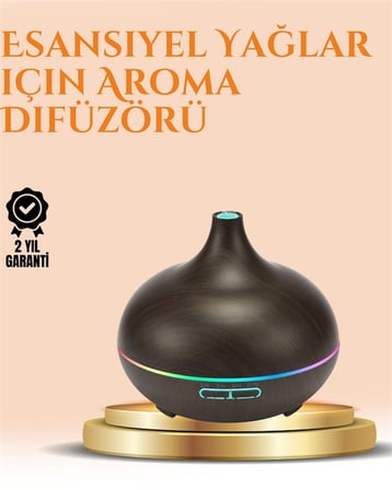 ml Ultrasonik Yağ Difüzörü ve Soğuk Buhar Nemlendirici