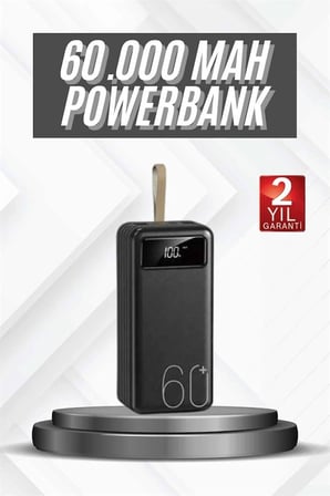 Hızlı Şarj  Çıkışlı Powerbank . Mah Taşınabilir Dijital Göstergeli