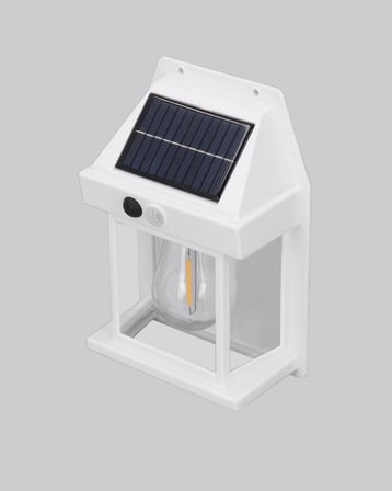Güneş Enerjili Dış Mekan Sensörlü Duvar Lambası IP Su Geçirmez