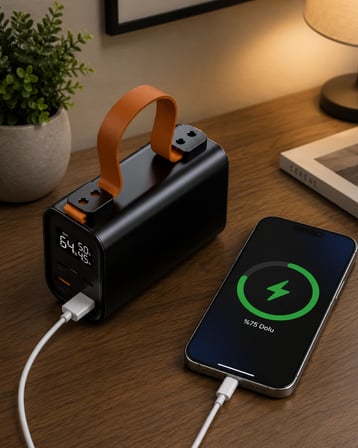 mAh Powerbank Süper Hızlı Şarj LED Göstergeli Taşınabilir Şarj Cihazı