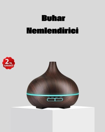 ml Büyük Su Hazneli Ultrasonik Nemlendirici ve Aromaterapi Difüzörü