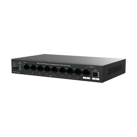 TENDA TEG1110PF-8-120W 8GE PoE+ Port (120W), 1xGE + 1x SFP Uplink Desktop Switch