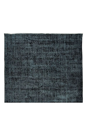 163x285 Cm El Dokuması Yeniden Boyanmış Eski Türk Halısı, Modern Gri El Yapımı Yünlü Halı
