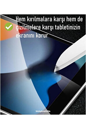 Apple iPad Air 6. Nesil 11 İnç 2024 Uyumlu Temperli Kırılmaz Ekran Koruyucu
