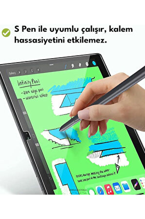 Samsung Galaxy Tab A9 + Plus 11 inç Uyumlu Temperli Kırılmaz Ekran Koruyucu X210