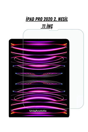 Apple Ipad Pro 2.nesil 11 Inç 2020 Uyumlu Temperli Kırılmaz Ekran Koruyucu