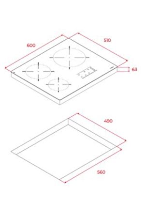 TEKA TB 6304 3 GÖZLÜ VİTROSERAMİK OCAK