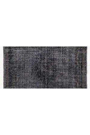 (175 X 248 CM) Gri Tonlarda El Dokuması Anadolu Halısı, Sade Ve Düz Isparta Halısı