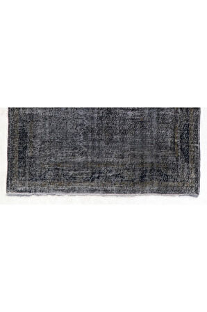 (175 X 248 CM) Gri Tonlarda El Dokuması Anadolu Halısı, Sade Ve Düz Isparta Halısı