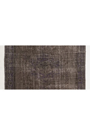 (181 X 274 CM) Kahverengi Tonlarda El Dokuması Anadolu Halısı, Gizli Madalyon Desenli Halı