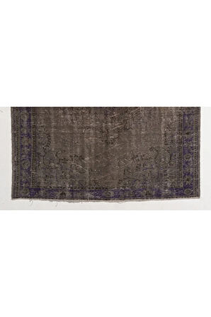 (181 X 274 CM) Kahverengi Tonlarda El Dokuması Anadolu Halısı, Gizli Madalyon Desenli Halı