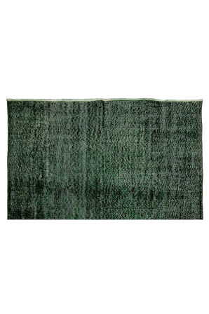 (180 X 310 CM) Yeşil Tonlarda El Dokuması Isparta,anadolu Halısı