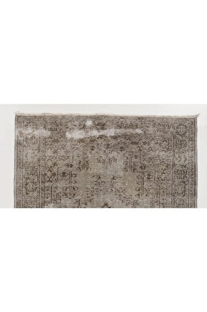 (173 X 278 CM) Gri Renkli Madalyon Desenli El Dokuması Anadolu Halısı