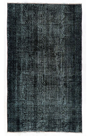 (156 X 264 CM) Siyah Renkli El Dokuması Anadolu Halısı, Isparta Halısı