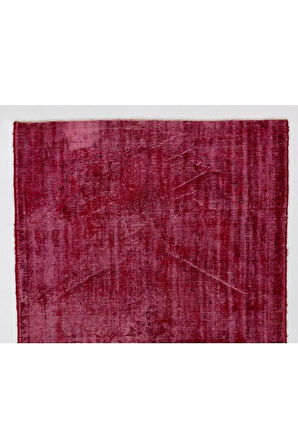 ( 174 X 290 Cm) Kırmızı Renkli El Dokuması Anadolu Halısı, Otantik Ve Modern Halı