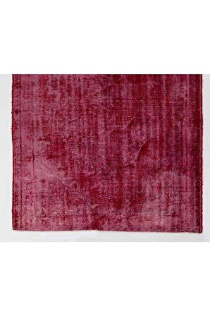 ( 174 X 290 Cm) Kırmızı Renkli El Dokuması Anadolu Halısı, Otantik Ve Modern Halı