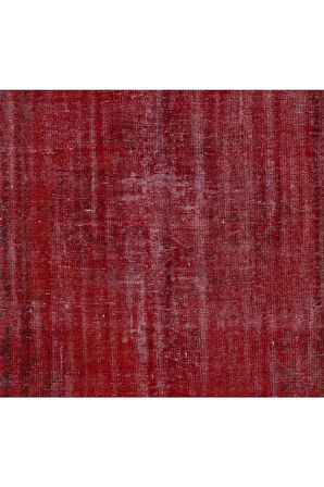 (165 X 250 CM) Kırmızı Renkli El Dokuması Anadolu Halısı, Otantik Ve Modern Halı