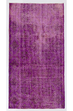 (122 X 227 CM) Pembe Renkli %100 El Dokuması Anadolu Halısı