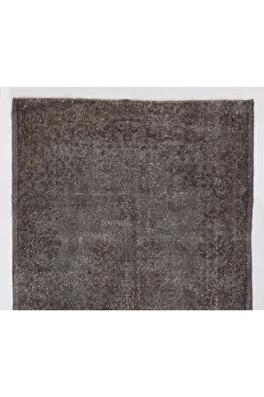 165x300 cm Gri Tonlarda alan halısı, %100 El Dokuması Anadolu Halısı, Gri Renkli Halı